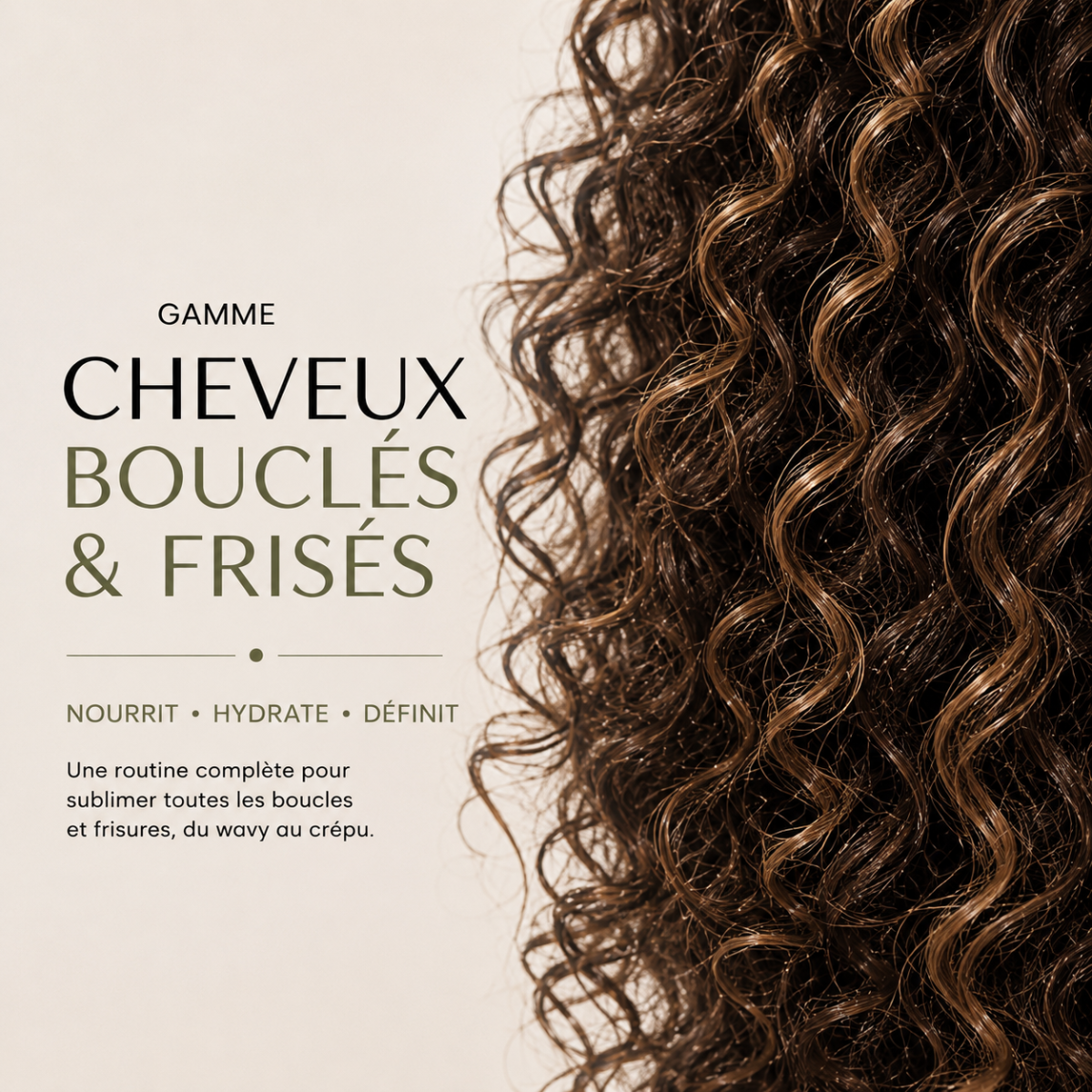 Cheveux bouclés