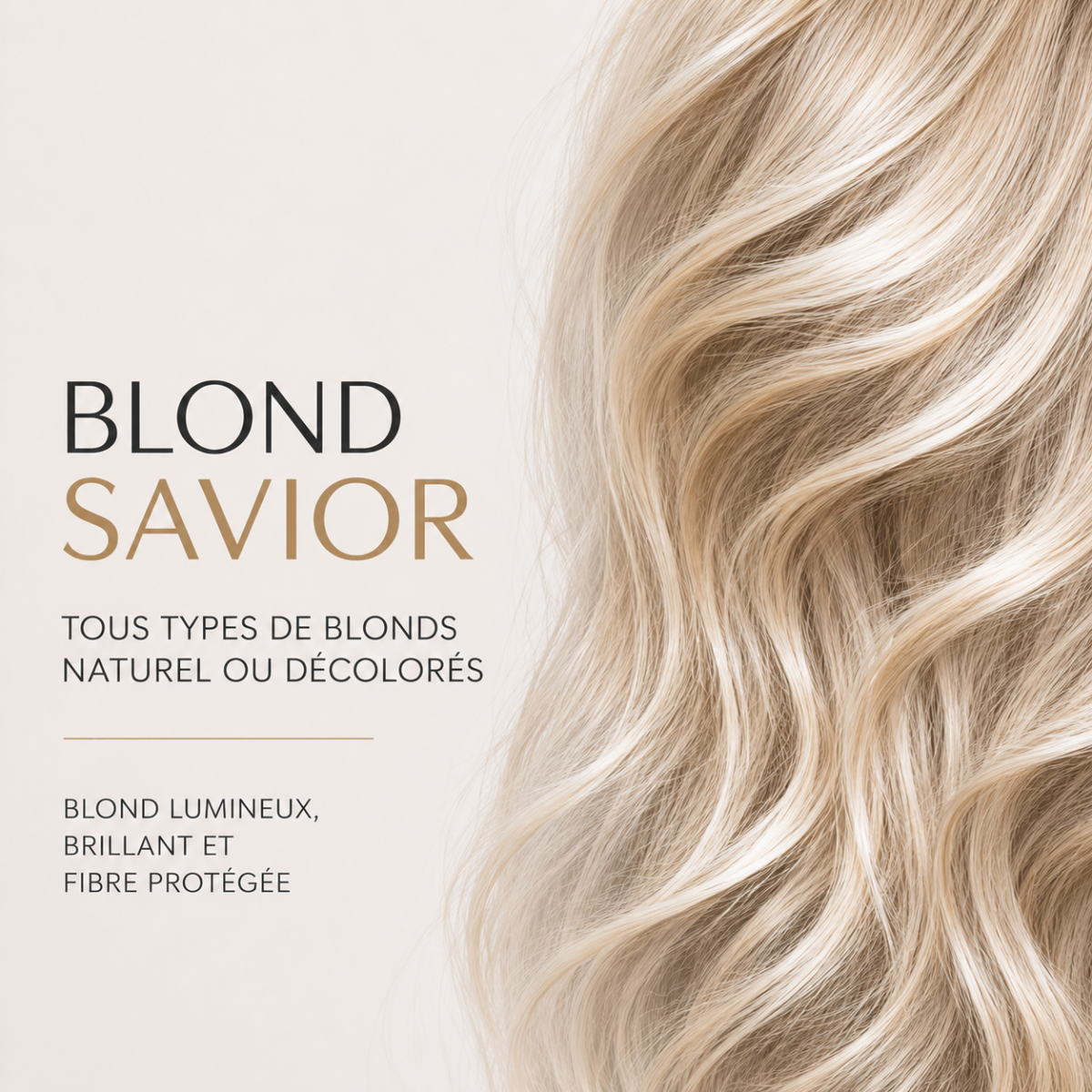 Cheveux blonds (naturels ou décolorés)